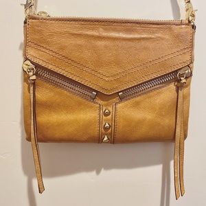 Botkier Trigger Leather Crossbody in Camel